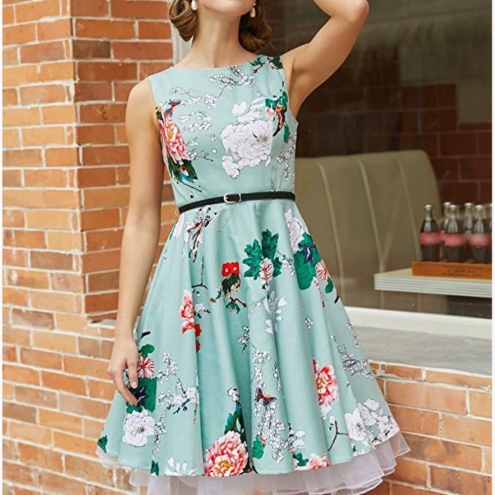 A-line vintage 1950’s swing dress
